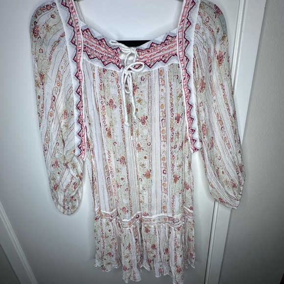 Free People Embroidered Tunic top small dance - Picture 4 of 12